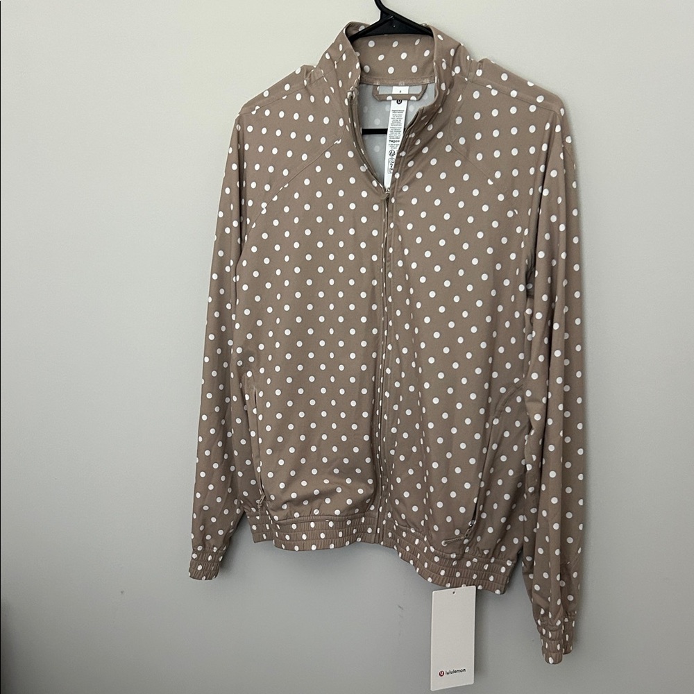 Lululemon Athletica Tan Polka Dot Jacket